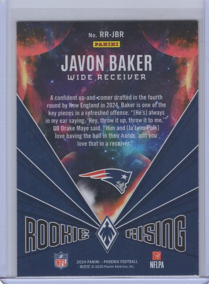 2024 Phoenix Javon Baker Rookie Rising #RR-JBR