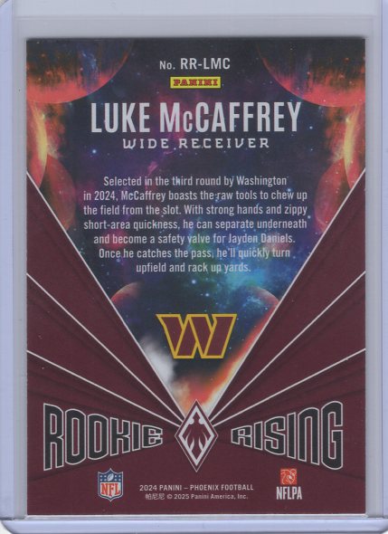 2024 Phoenix Luke McCaffrey Rookie Rising #RR-LMC